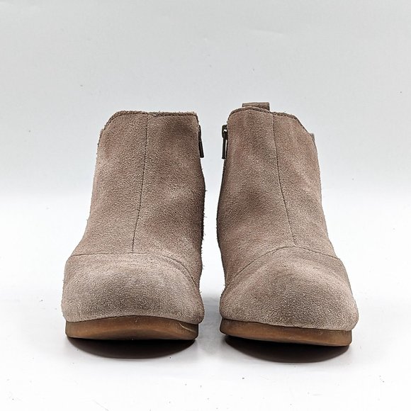 Toms Women Kelsey Sand Wedge Elastic Suede Booties size 5.5 - Picture 2 of 12